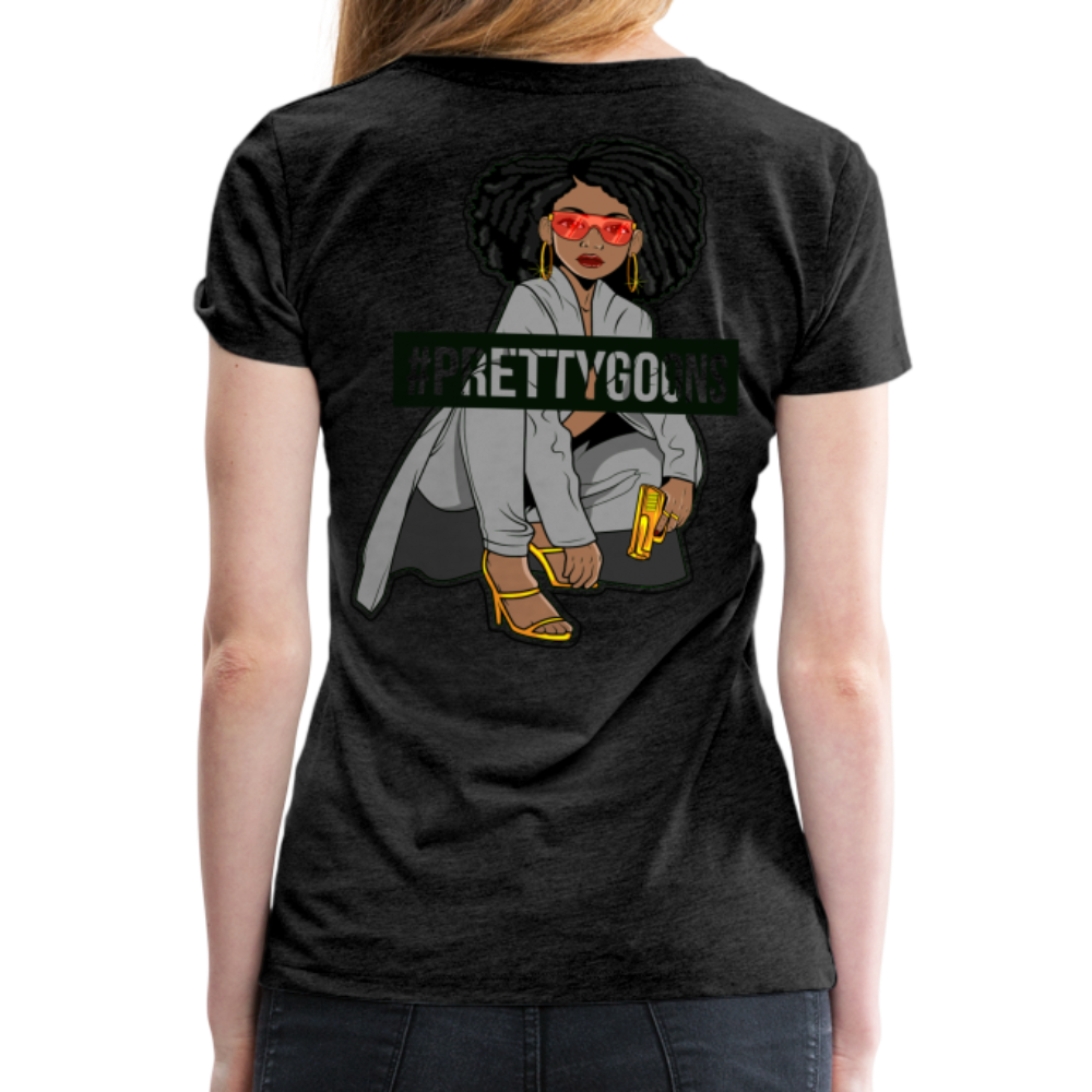 PRETTY GOONS HASHTAG SUP Women’s Premium T-Shirt - charcoal grey