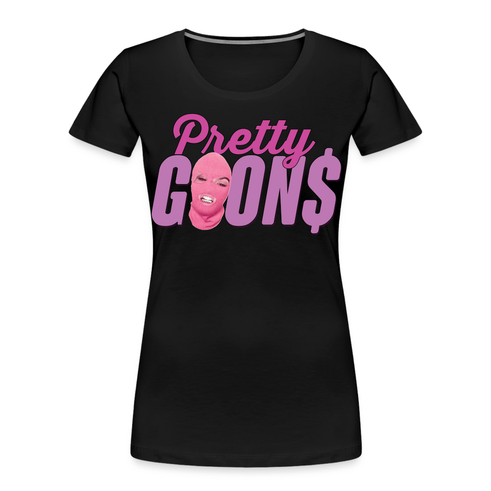 PRETTY GOONS LOGO Women’s Premium Organic T-Shirt - black