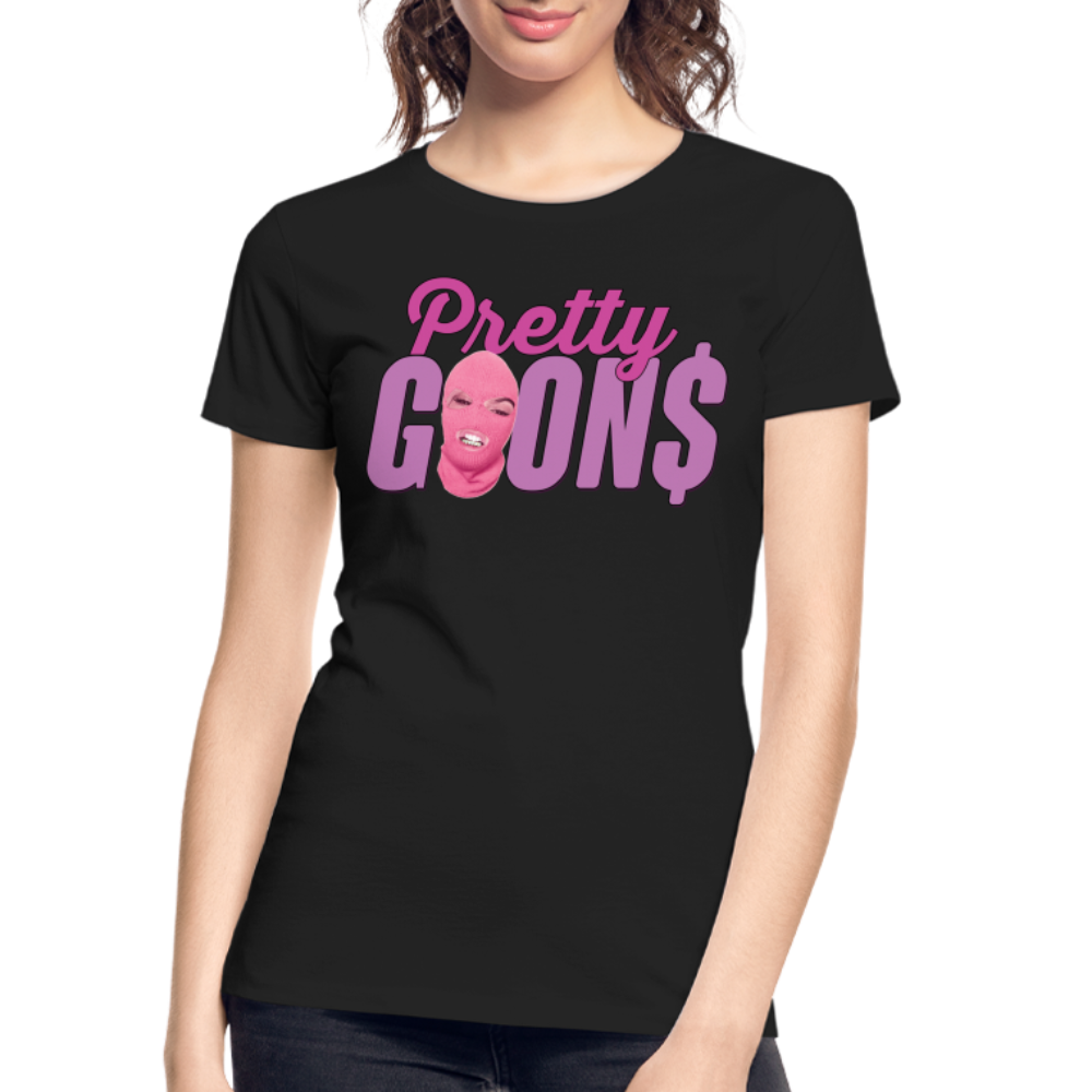 PRETTY GOONS LOGO Women’s Premium Organic T-Shirt - black
