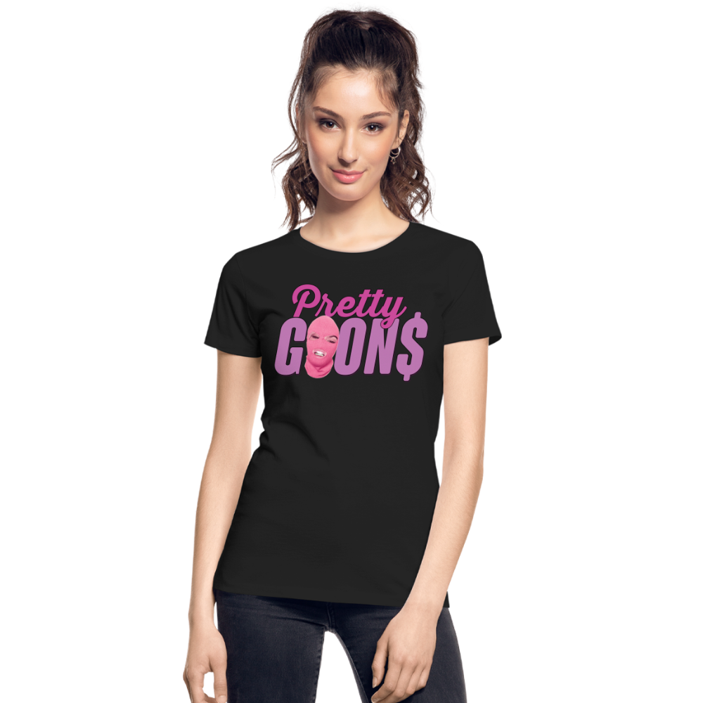 PRETTY GOONS LOGO Women’s Premium Organic T-Shirt - black