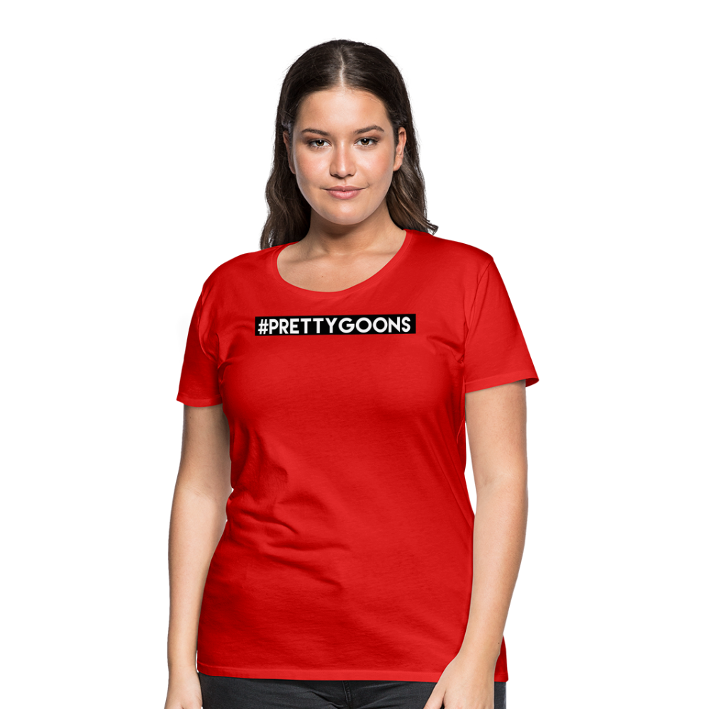 PRETTY GOONS HASHTAG SUP Women’s Premium T-Shirt - red