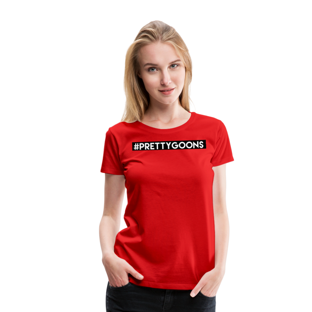 PRETTY GOONS HASHTAG SUP Women’s Premium T-Shirt - red