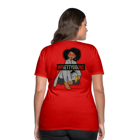 PRETTY GOONS HASHTAG SUP Women’s Premium T-Shirt - red