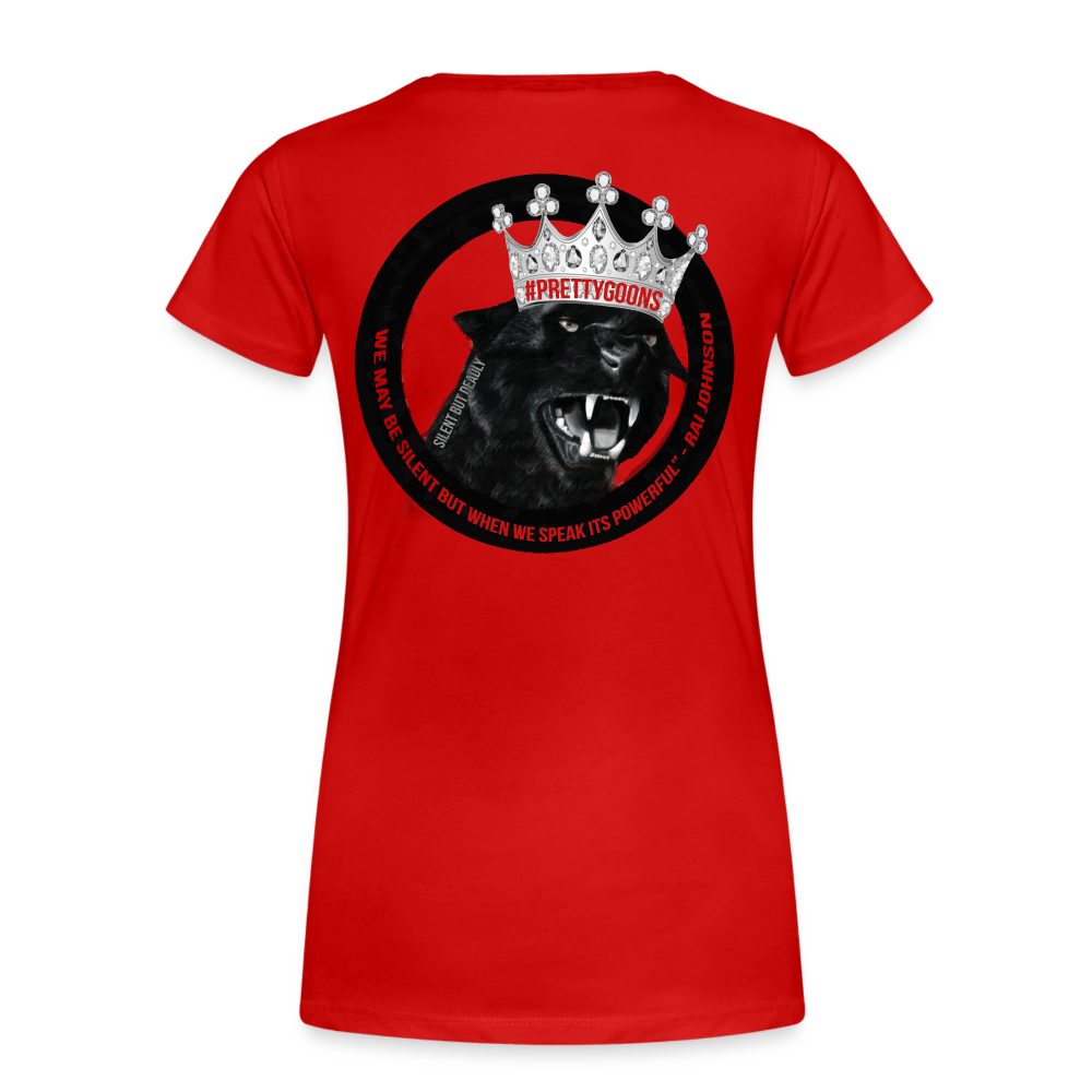 PRETTY GOONS PANTHER Women’s Premium T-Shirt - red