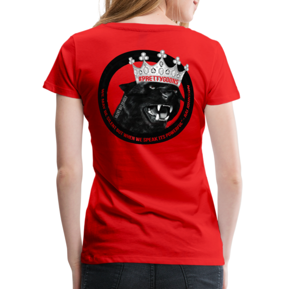PRETTY GOONS PANTHER Women’s Premium T-Shirt - red
