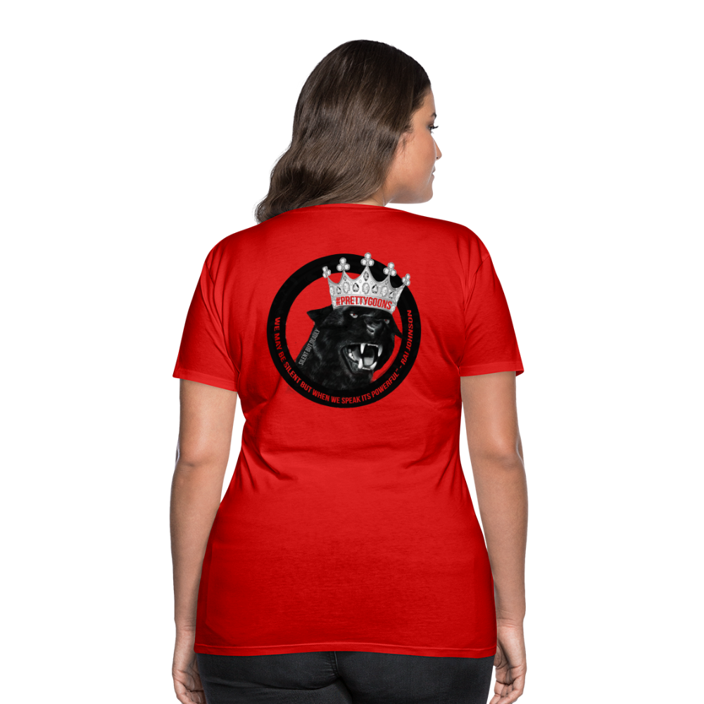 PRETTY GOONS PANTHER Women’s Premium T-Shirt - red