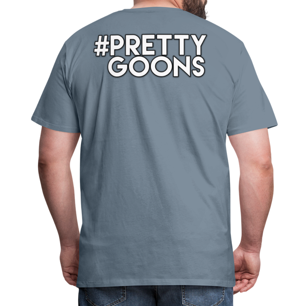 PRETTY GOONS BIG SKI MASK Men's Premium T-Shirt - steel blue