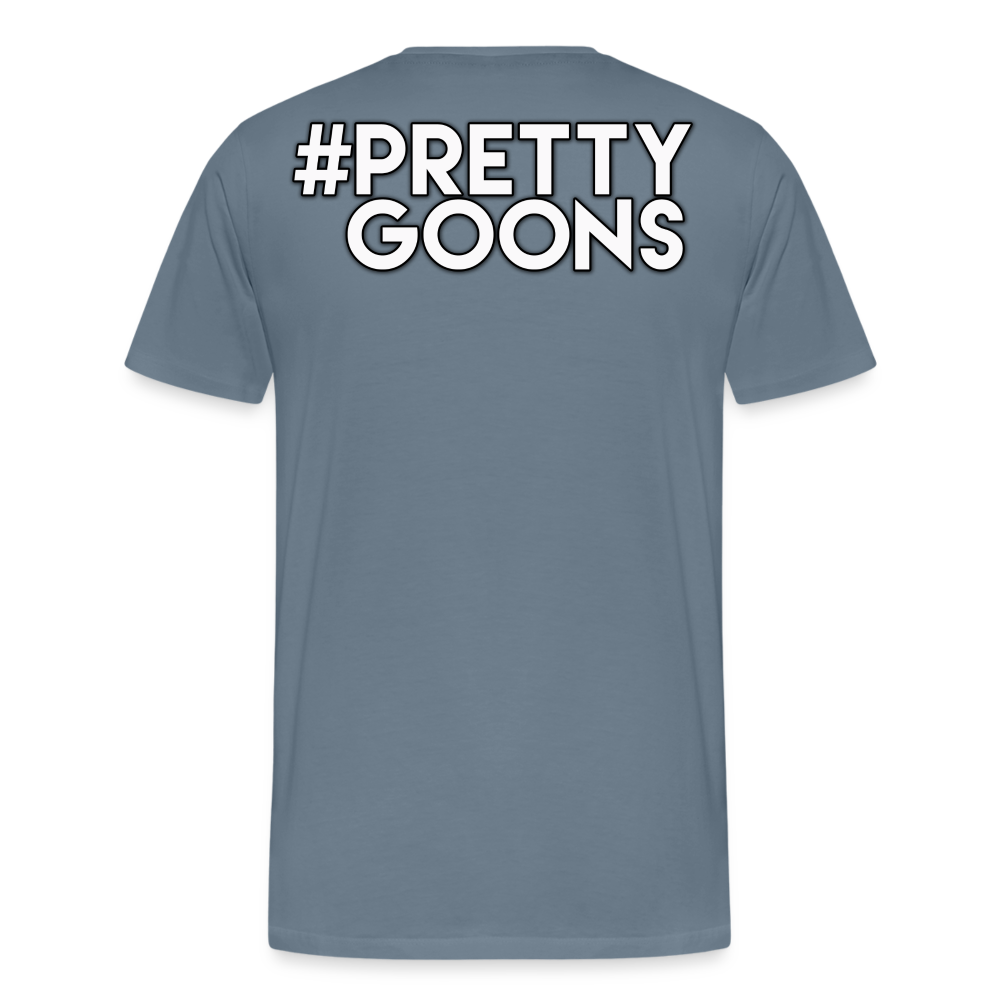 PRETTY GOONS BIG SKI MASK Men's Premium T-Shirt - steel blue