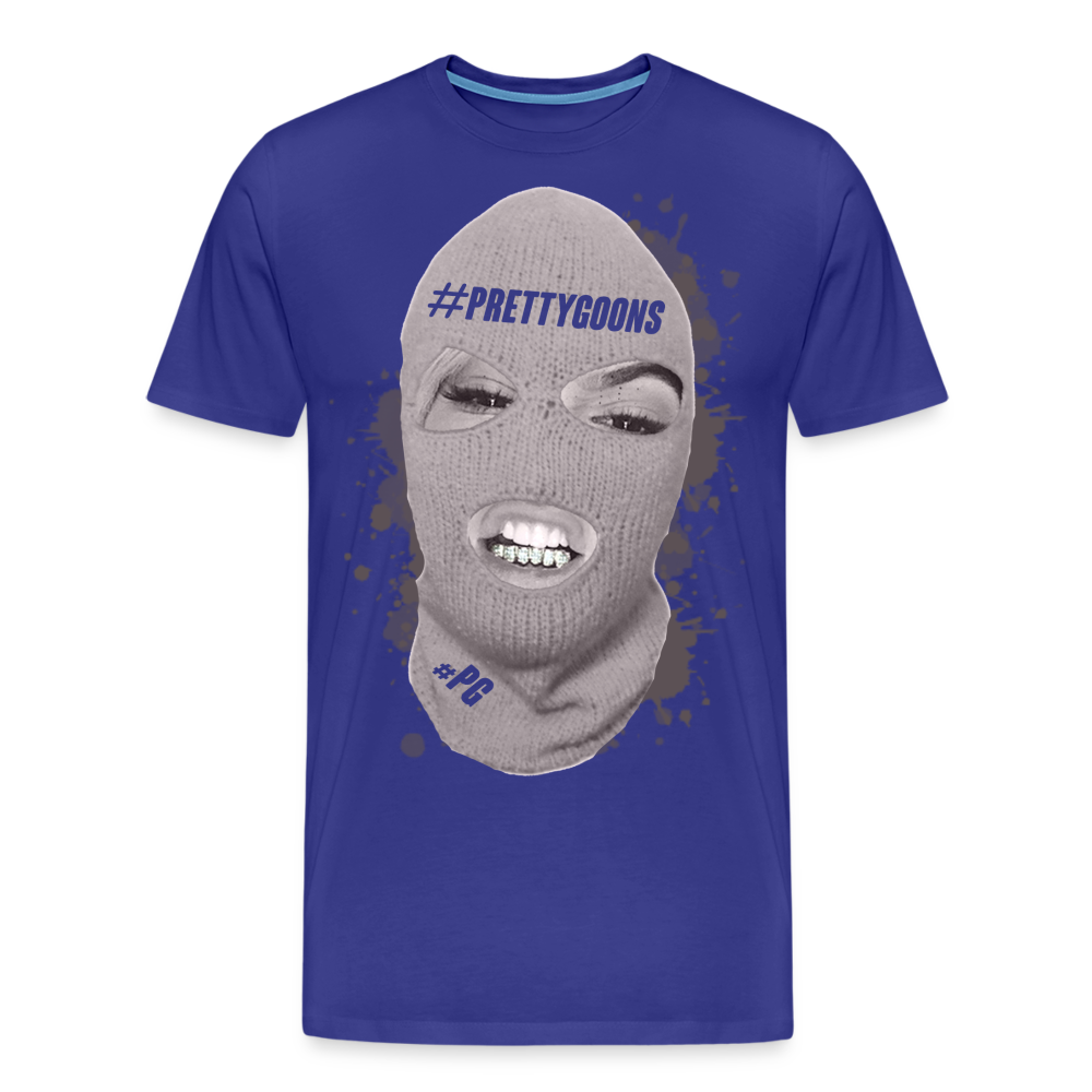 PRETTY GOONS BIG SKI MASK Men's Premium T-Shirt - royal blue