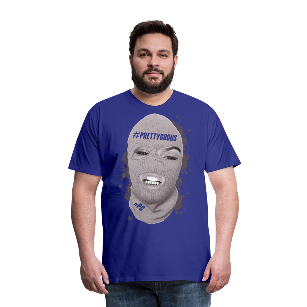 PRETTY GOONS BIG SKI MASK Men's Premium T-Shirt - royal blue