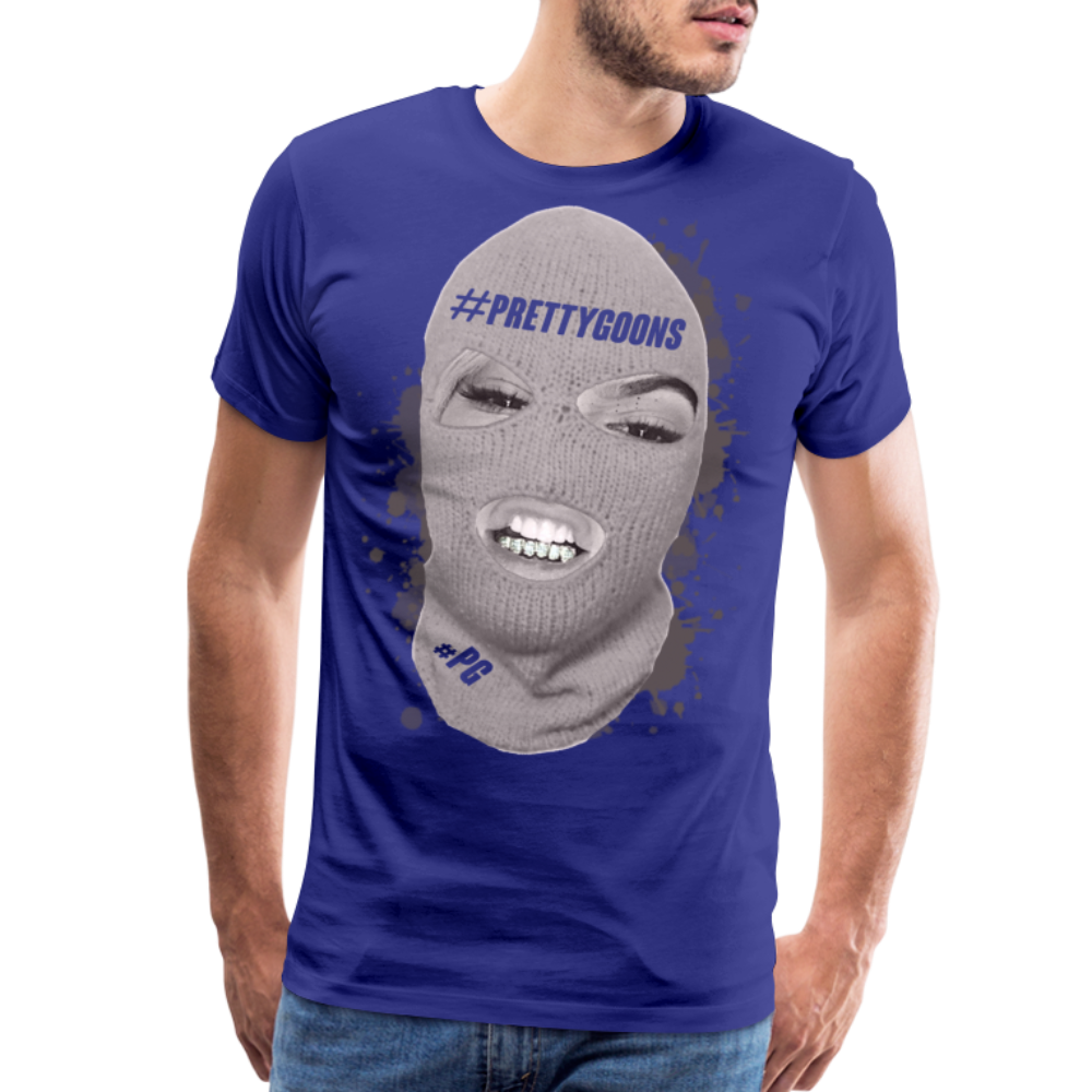 PRETTY GOONS BIG SKI MASK Men's Premium T-Shirt - royal blue
