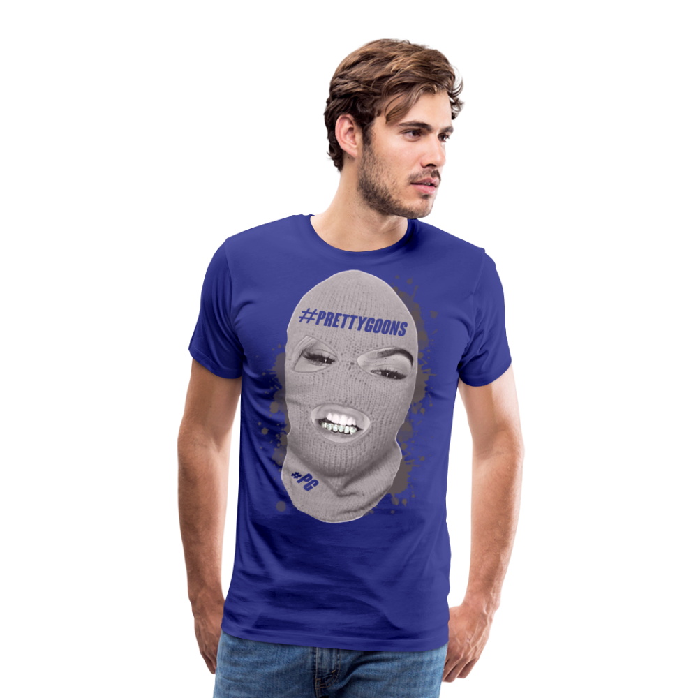 PRETTY GOONS BIG SKI MASK Men's Premium T-Shirt - royal blue
