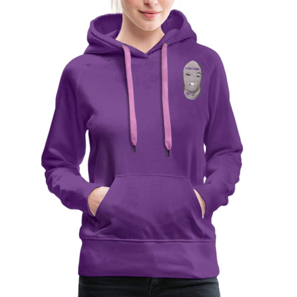 Women’s Premium Hoodie Ski Mask Logo - purple