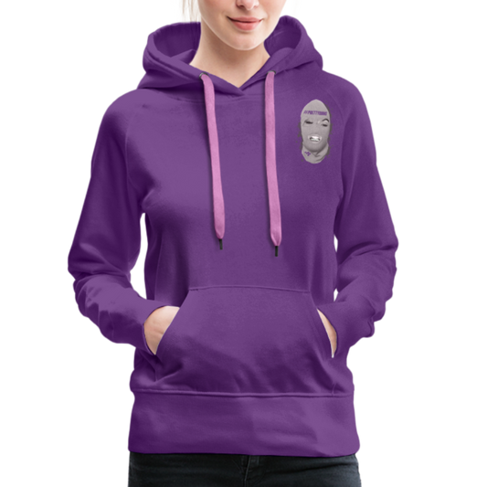 Women’s Premium Hoodie Ski Mask Logo - purple