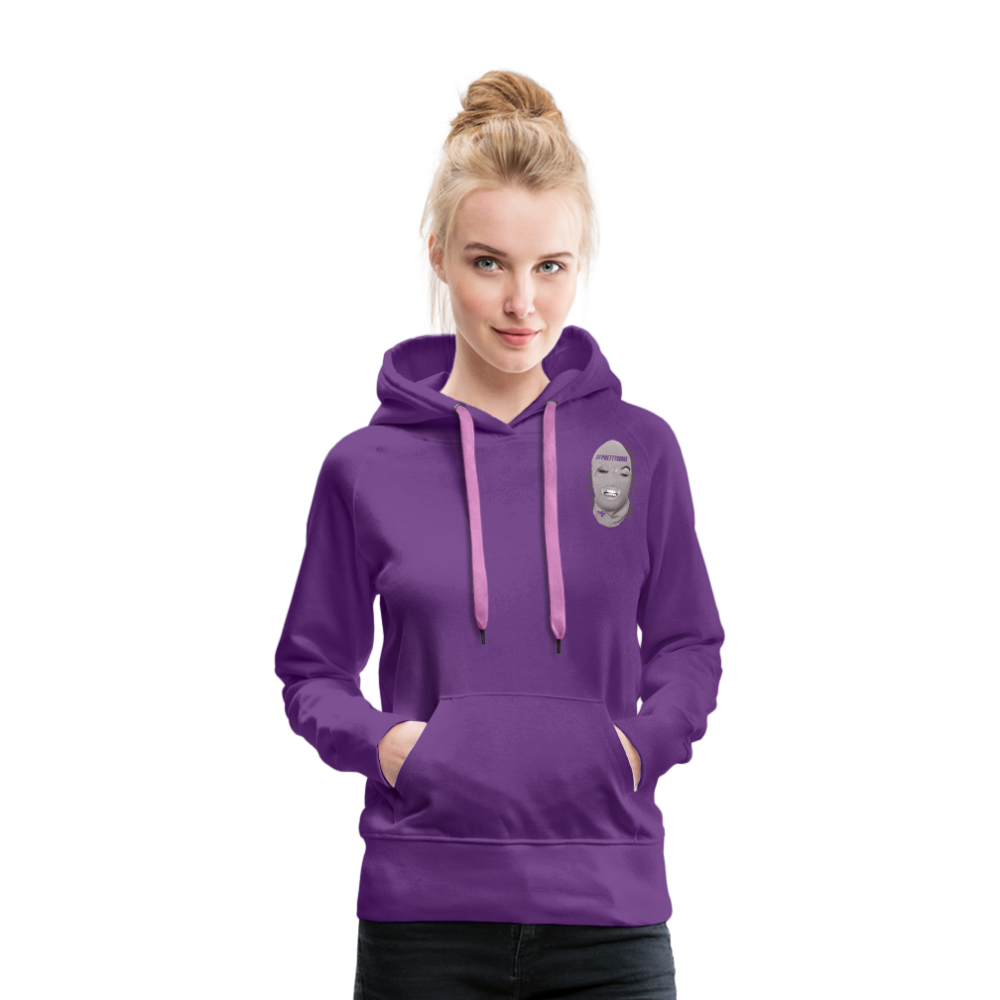 Women’s Premium Hoodie Ski Mask Logo - purple