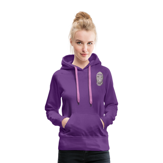 Women’s Premium Hoodie Ski Mask Logo - purple