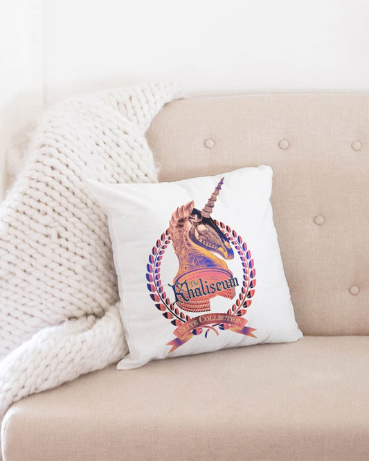 The Khaliseum Elite Collection Logo Throw Pillow Case 16"x16"