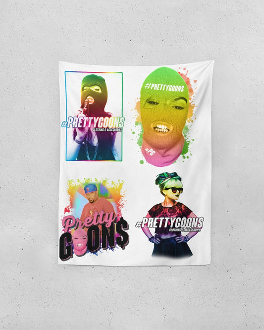 Pretty Goons Rainbow Guns Tapestry 60"x80"