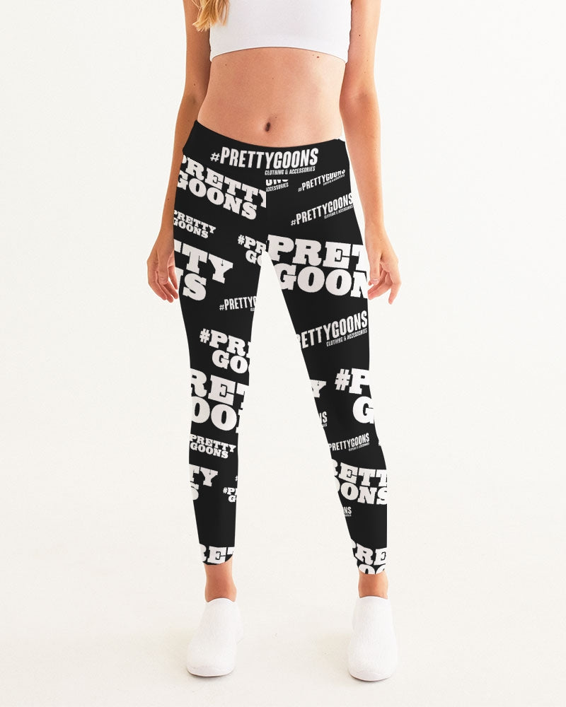 Pretty Goons Duped BLACK Women's Yoga Pants