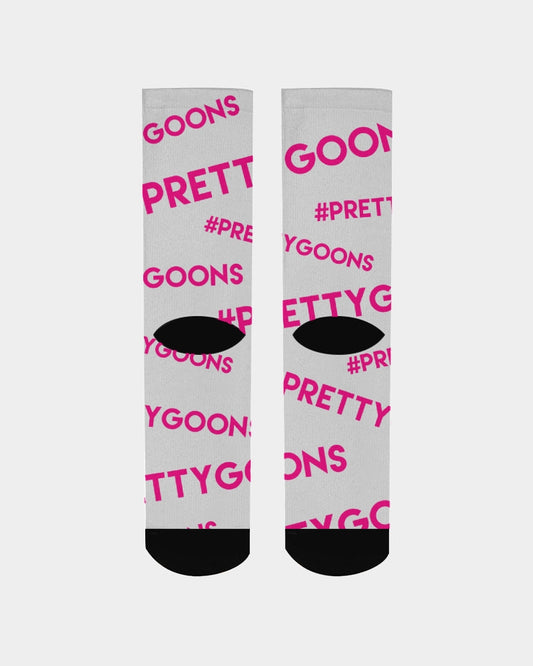 Pretty Goons all over Pink Men's Socks