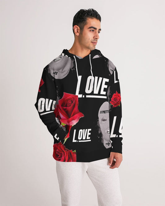 Love BLACK Men's Hoodie ROSE