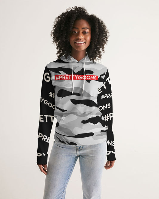 PRETTY GOONS GREY CAMO Women's Hoodie