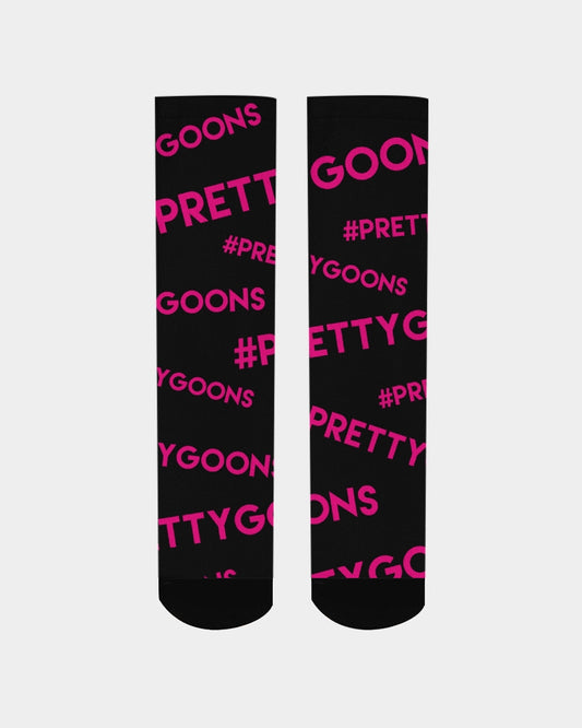 Pretty Goons all over Pink Men's Socks
