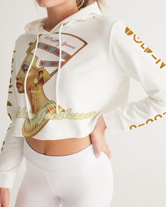 Golden Goddesses Part II Women's Cropped Hoodie