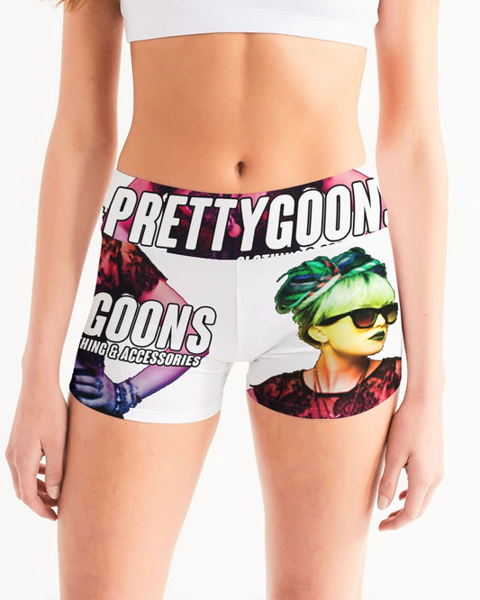 Pretty Goons Sunglasses Icon Women's Mid-Rise Yoga Shorts