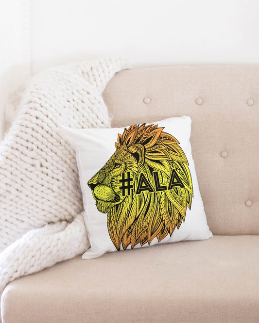 American Lion Association Aztec Lion Throw Pillow Case 16"x16"