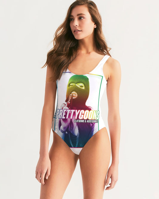 Pretty Goons Rainbow Guns Women's One-Piece Swimsuit