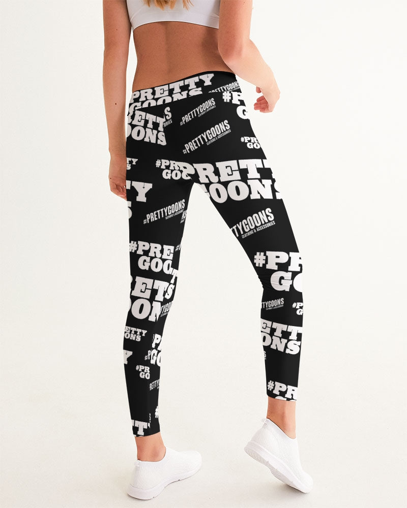 Pretty Goons Duped BLACK Women's Yoga Pants