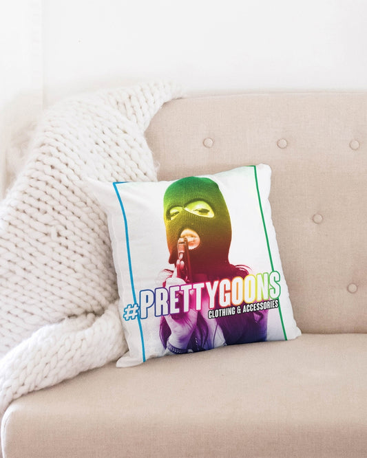 Pretty Goons Rainbow Guns Throw Pillow Case 16"x16"