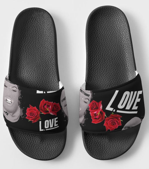 Love BLACK Men's Slide Sandal ROSE