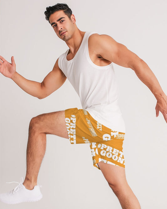 Pretty Goons Duped Orange Men's Jogger Shorts