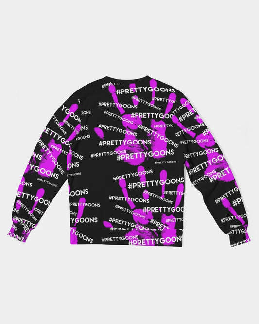 HIGH-FIVE-PURPLE Men's Classic French Terry Crewneck Pullover