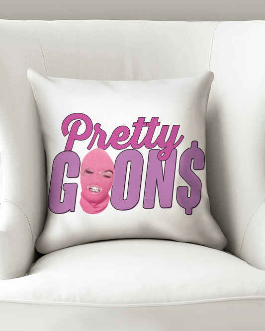 Pretty Goons Throw Pillow Case 16"x16"