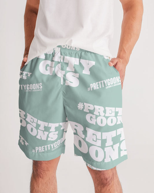 Pretty Goons Duped Mint Green Men's Jogger Shorts